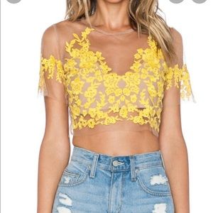 For Love and Lemons Lulu Crop Top